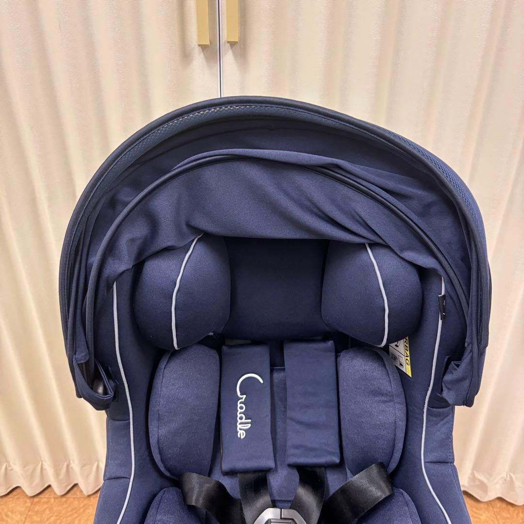 ☆綺麗☆ 新生児OK クレイドル・オーカ クルターンプライム ISOFIX固定