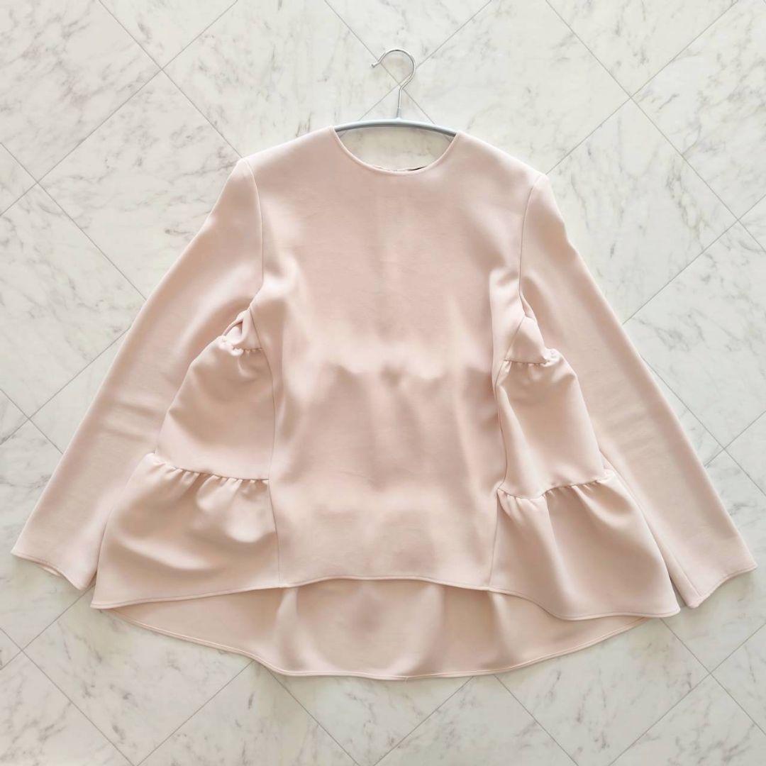 レアカラー ヨーコチャン バックティアード 長袖 ブラウス ピンク