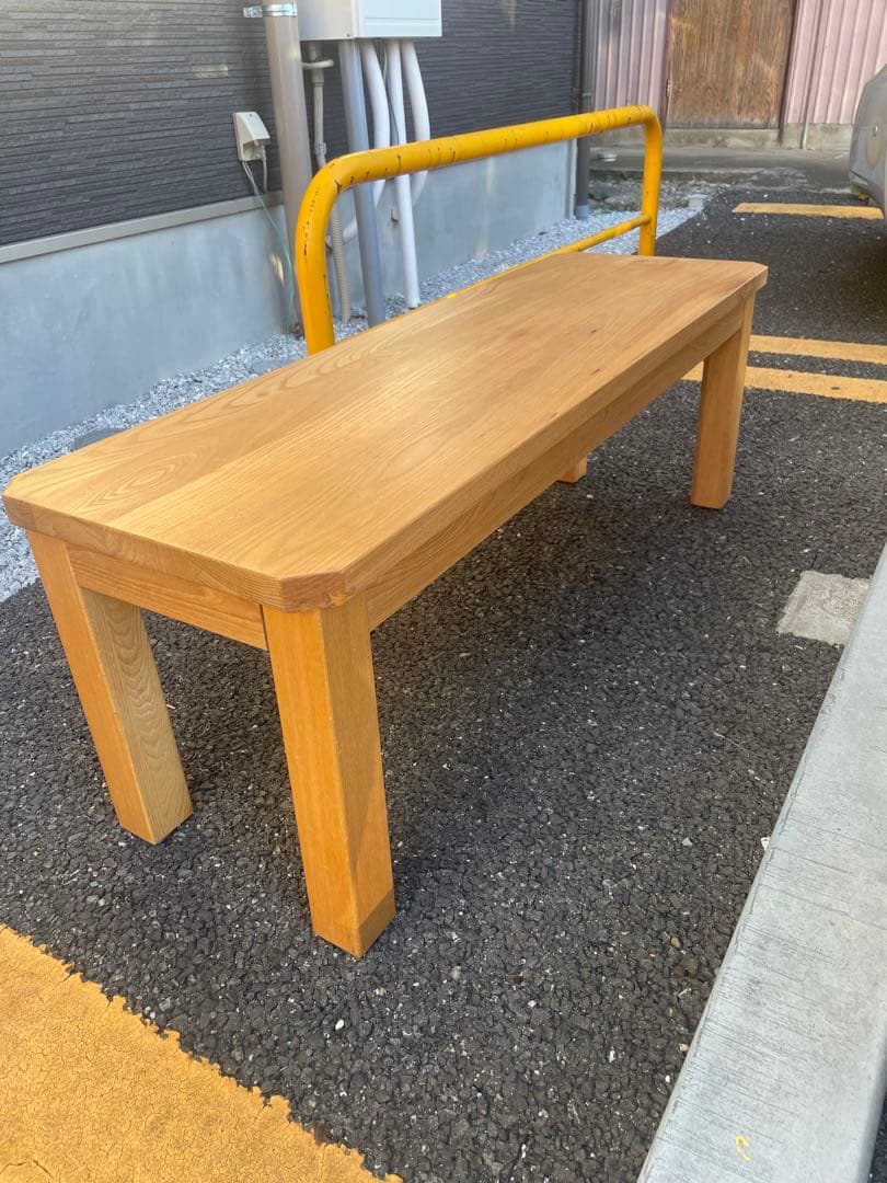 無垢オーク材ベンチ　椅子　ダイニング　テーブル オークの無垢材を贅沢に使用したダイニングベンチ（ダイニングテーブル