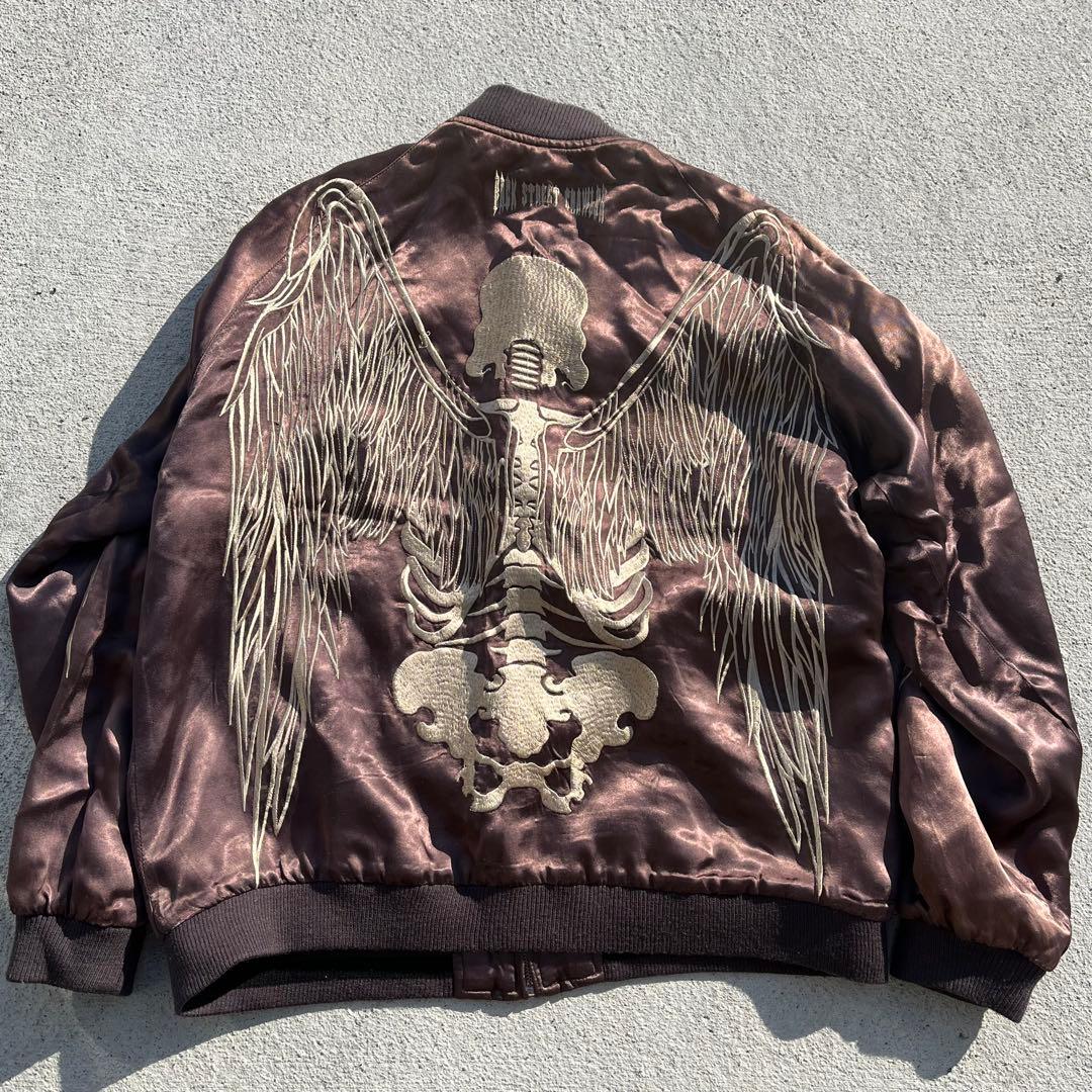 Back Street Crawler ボーン 骨 スカル クラウン スカジャン - メルカリ