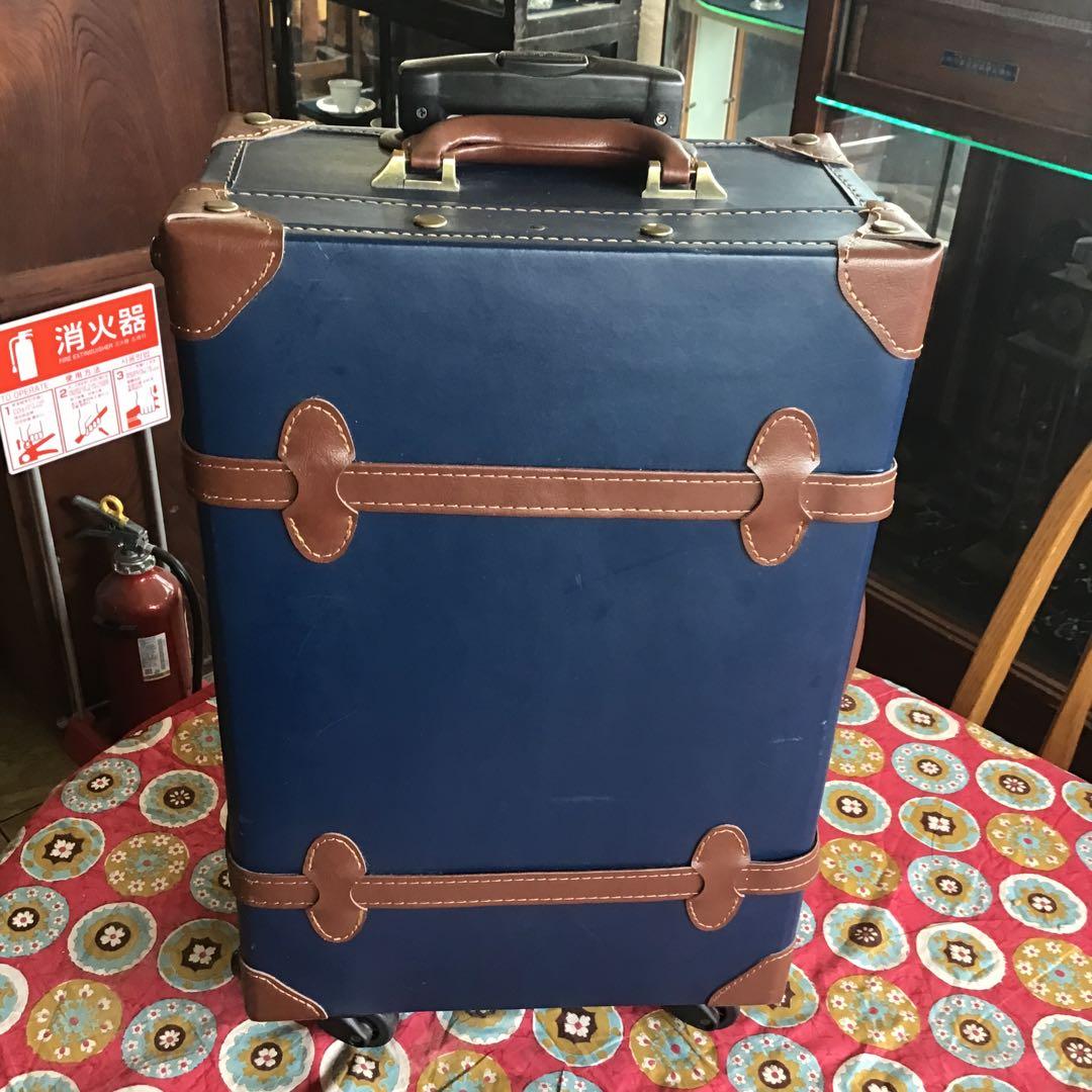 ネイビー キャリーカート トランクケース キャリーケース - メルカリ