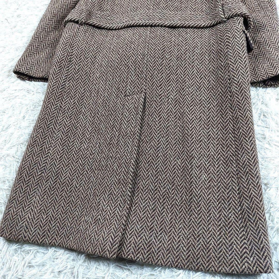 未使用級 ラルフローレン ツイード ヘリンボーン 肉厚ウール ダブル