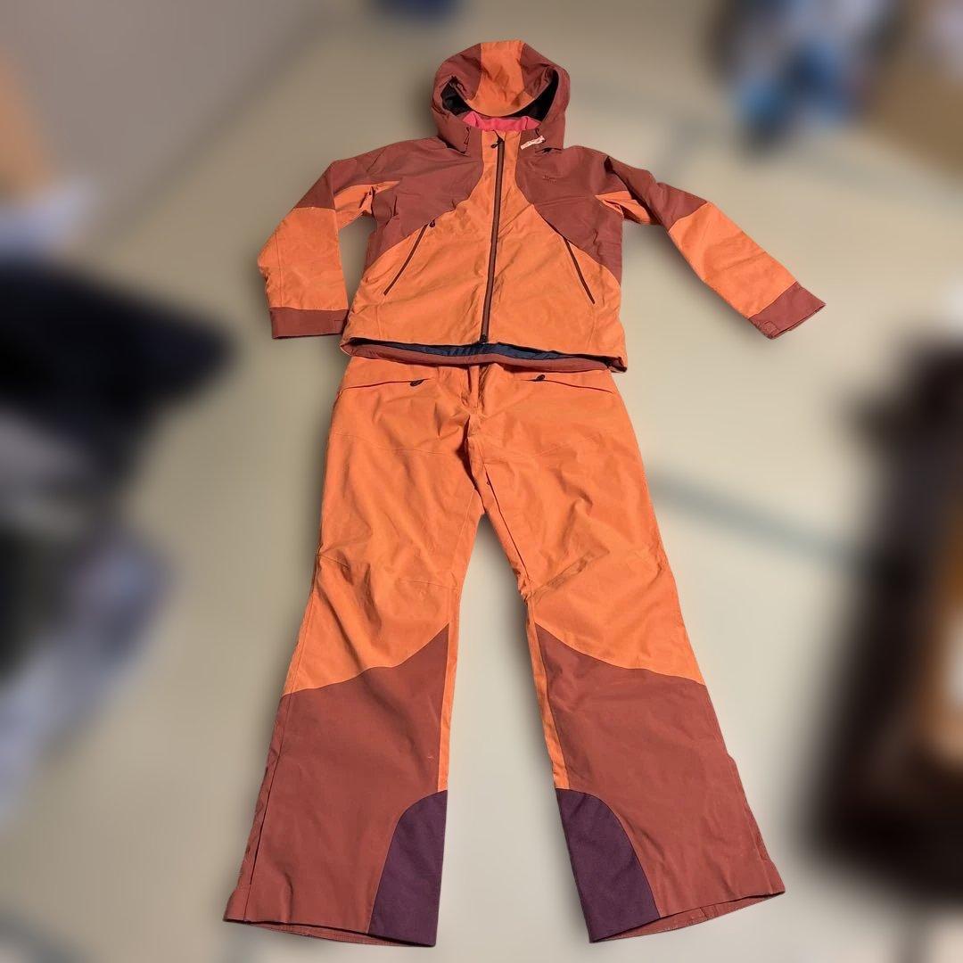 Goldwin スキーウェア レディース Lサイズ オレンジ - メルカリ