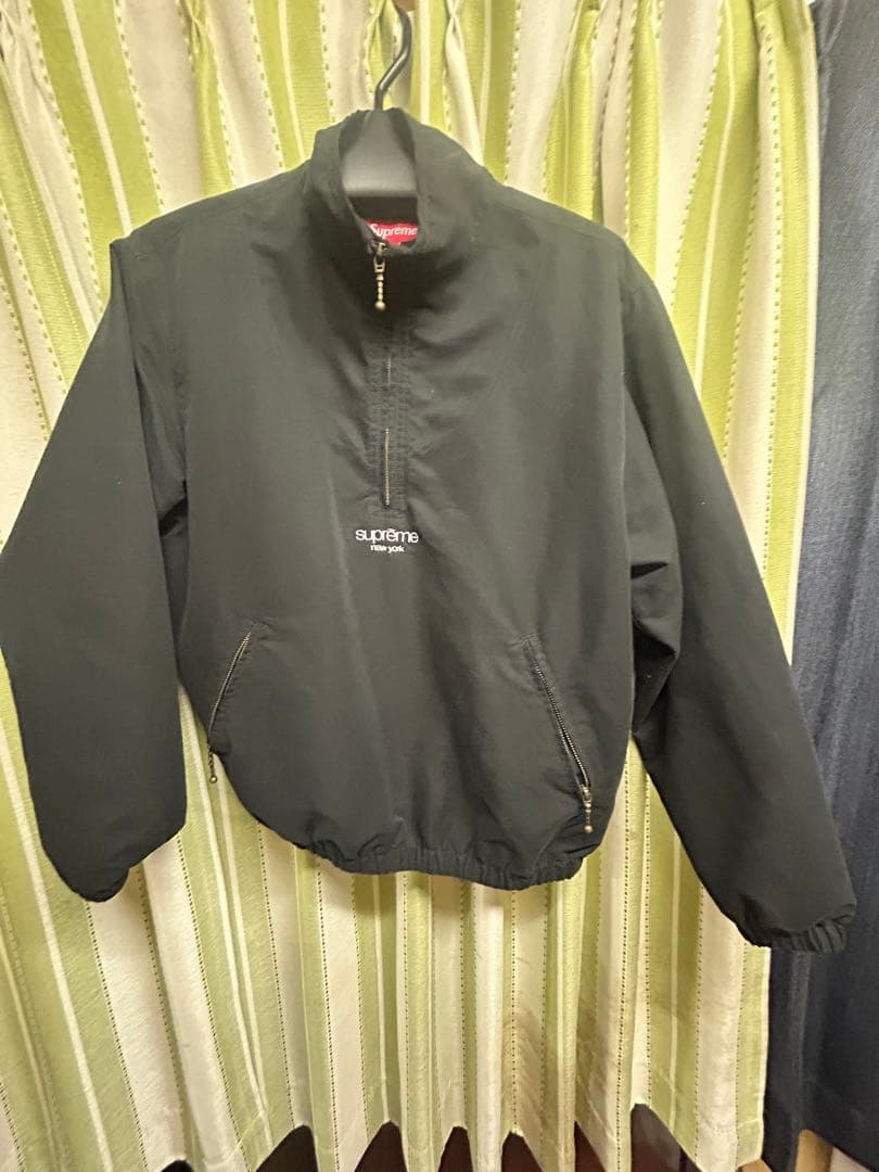 Supreme ブラック ハーフジップジャケット S - メルカリ