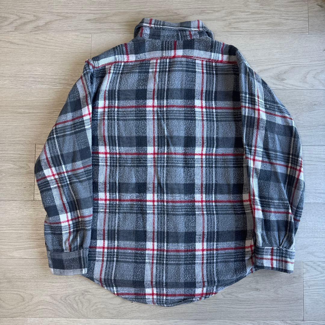 60s winter king ヘビーネルシャツ 赤黒 マチなし ネルシャツ - メルカリ