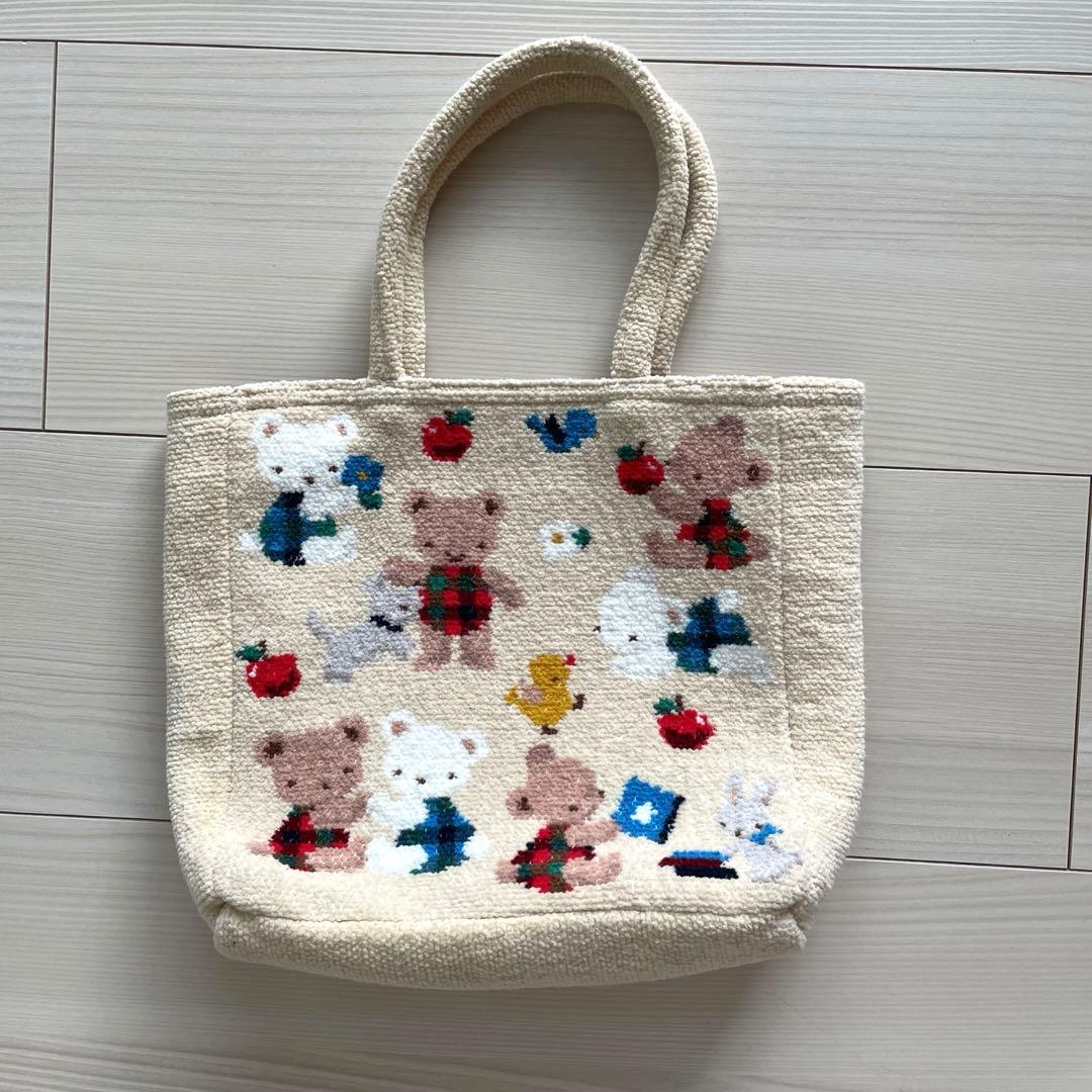 ◇美品◇ファミリア シェニール織バッグ 完売品 - メルカリ