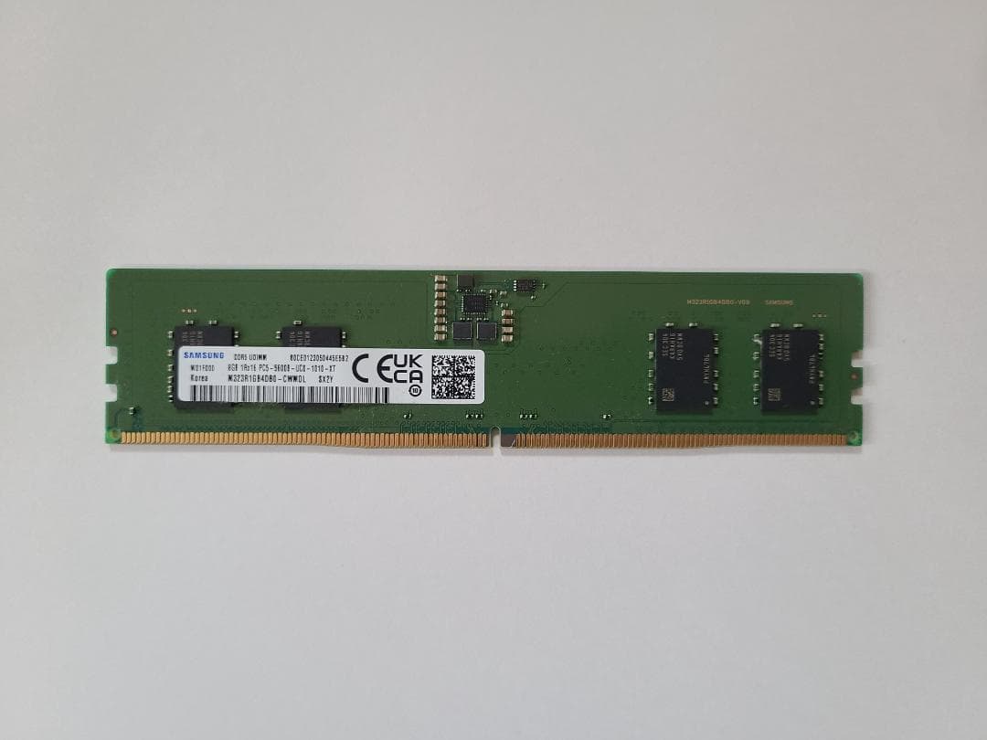8GBメモリー1枚 SAMSUNG DDR5 UDIMM PC5-5600B - メルカリ