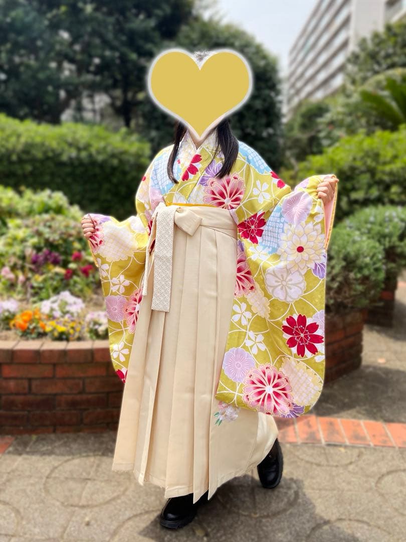 まりめ　150 小学生　二尺袖袴セット 小学生 袴 購入 二尺袖＋袴＋長儒袢3点セット (全2柄) 小学生卒業袴