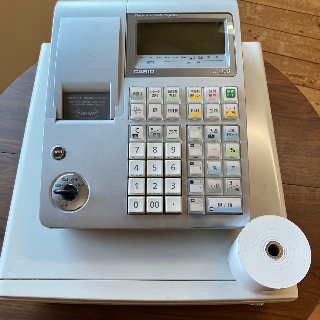CASIO TE-400 電子レジスター TE-400-RD 電子レジスター TE-400 1台 カシオ計算機 【通販モノタロウ】