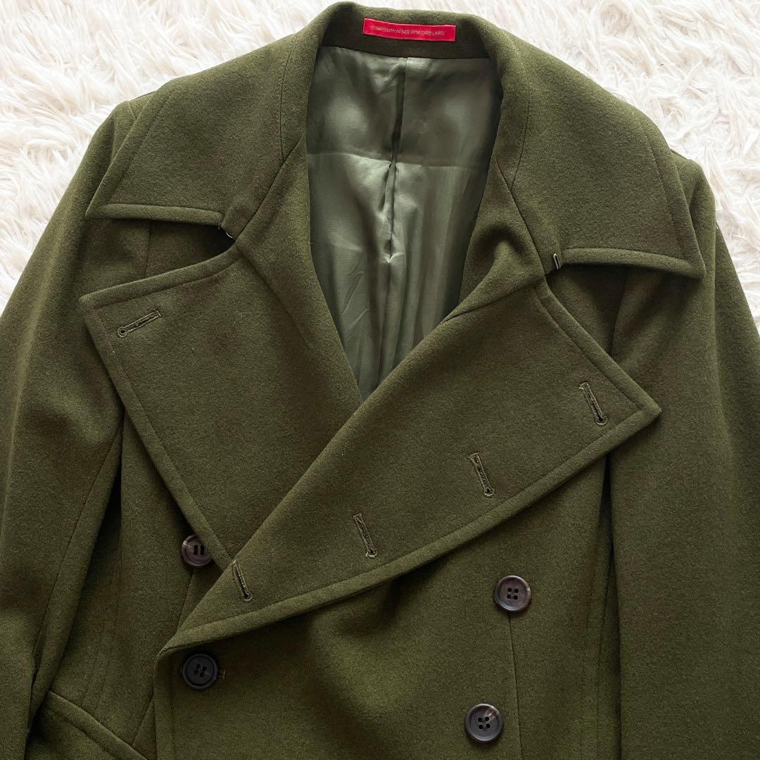 美品 Y´s 07AW ダブルブレスト トレンチコート オリーブ レディース