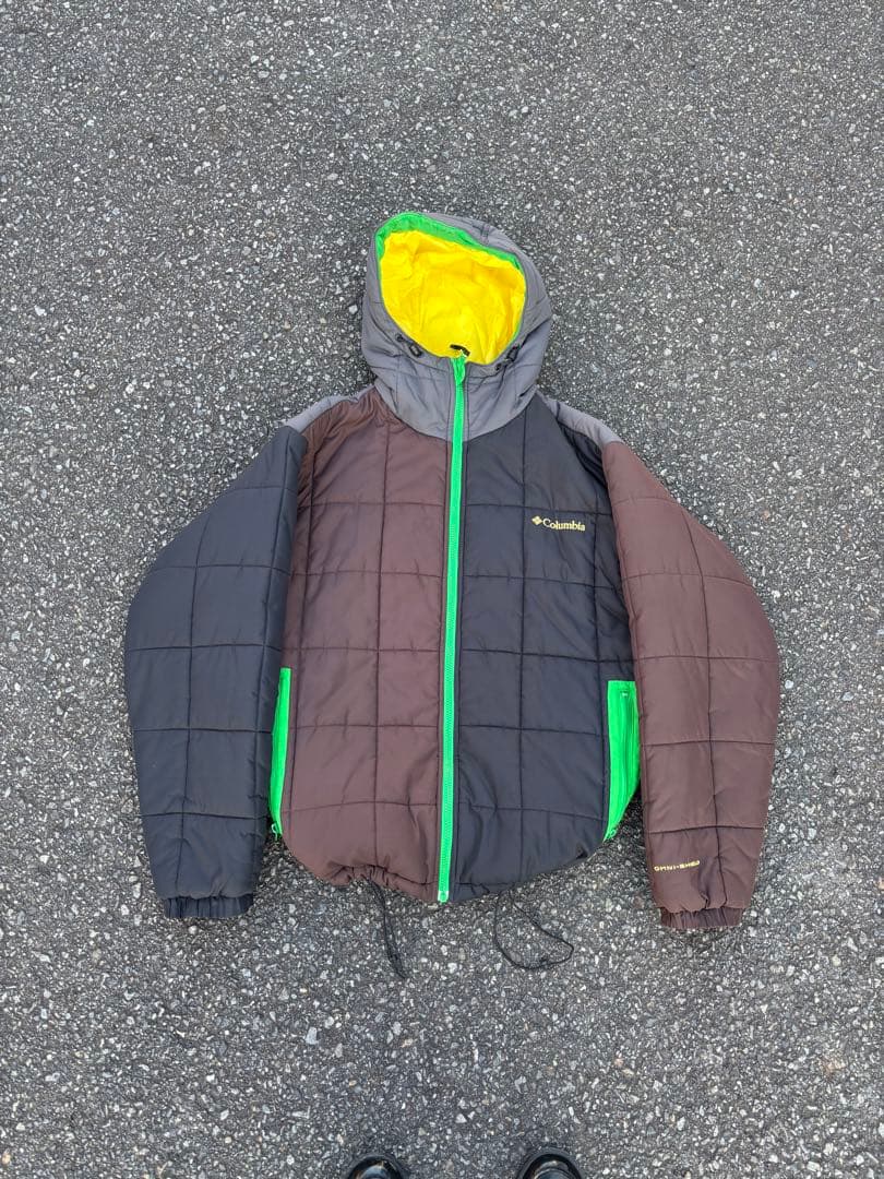 Columbia hooded puffer jacket マルチカラー 00s - メルカリ