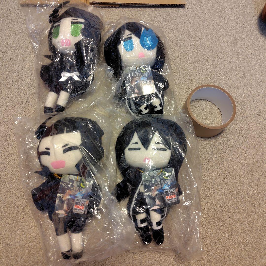 ブラック☆ロックシューター デッドマスター ぬいぐるみマスコット 4体