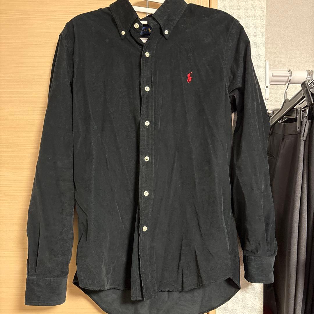 ラルフローレン コーデュロイ シャツ 黒 - メルカリ
