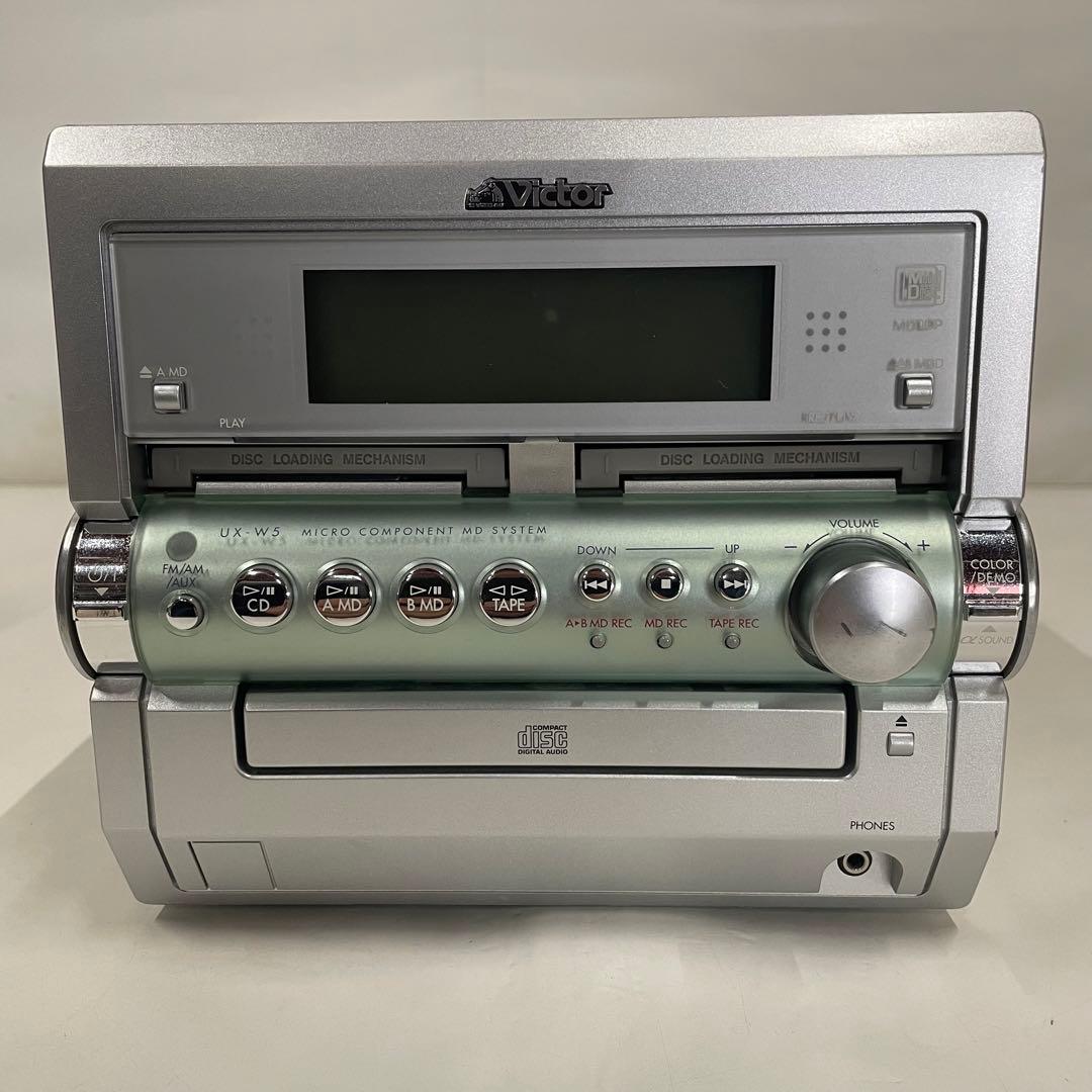 Victor ビクター ダブルMD CD コンポ CA-UXW5-S - メルカリ