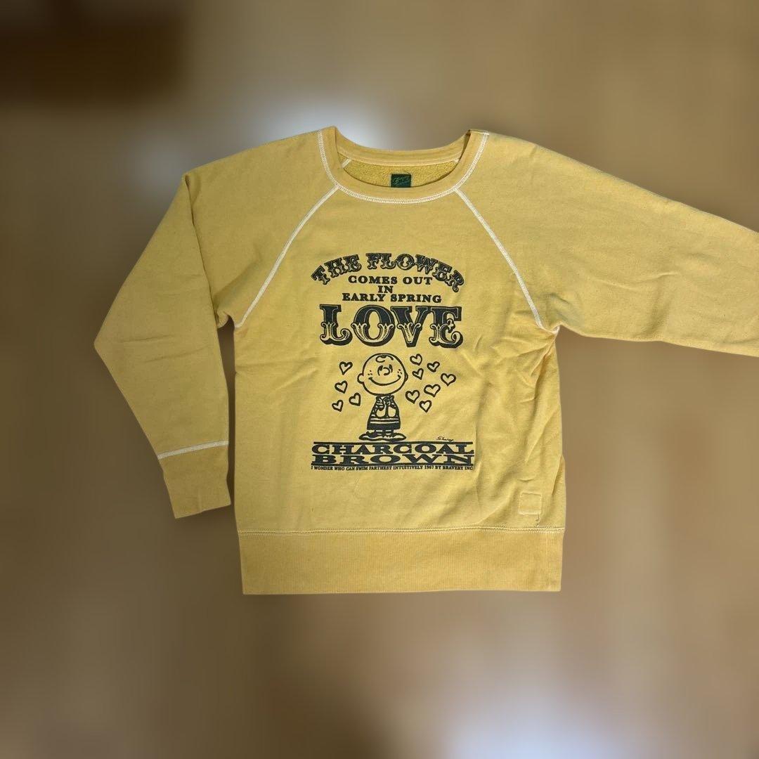 メンズ アメカジスウェット 60s peanuts SUPRUCE製 60'S SPRUCE PEANUTS SNOOPY Vintage Sweat Shirts Made in USA L