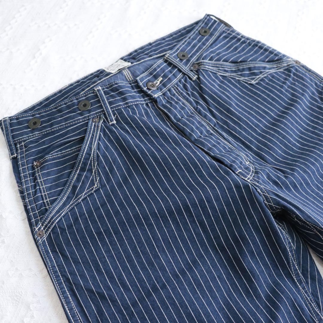 使用感少！ショット 32インチ オールドヒッコリー デニムパンツ 希少