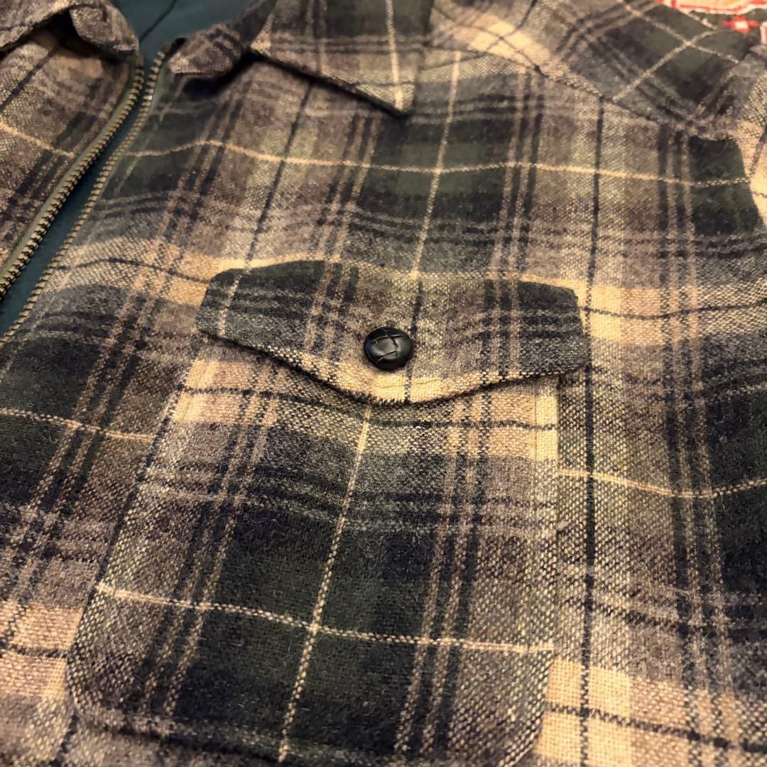 80s l.l.bean USA製 ウールシャツジャケット XL