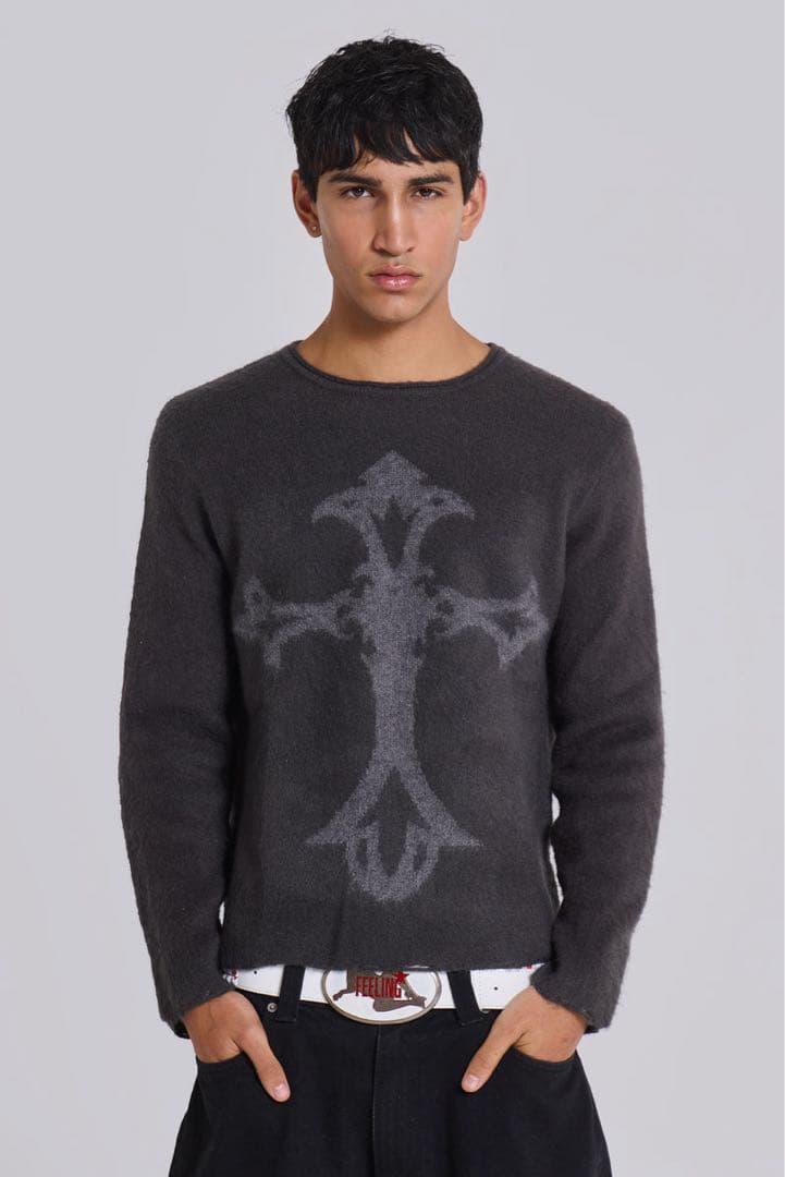 Jaded London Devine Knit Jumper ニット JADED LONDON】Devine Knit Jumper セーター ニット ゴシック (JADED