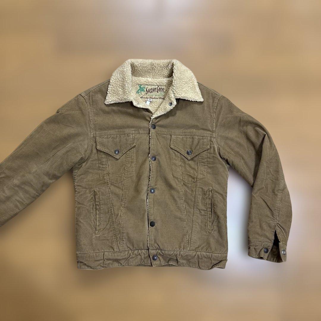 シュガーケーン大定番コーデュロイ ボアトラッカージャケット