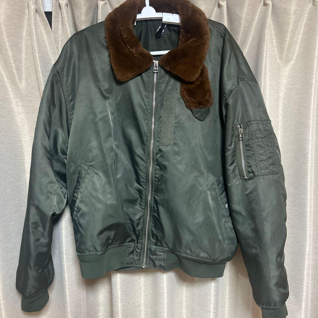 MA-1スタイルジャケット Lサイズ オリーブグリーン