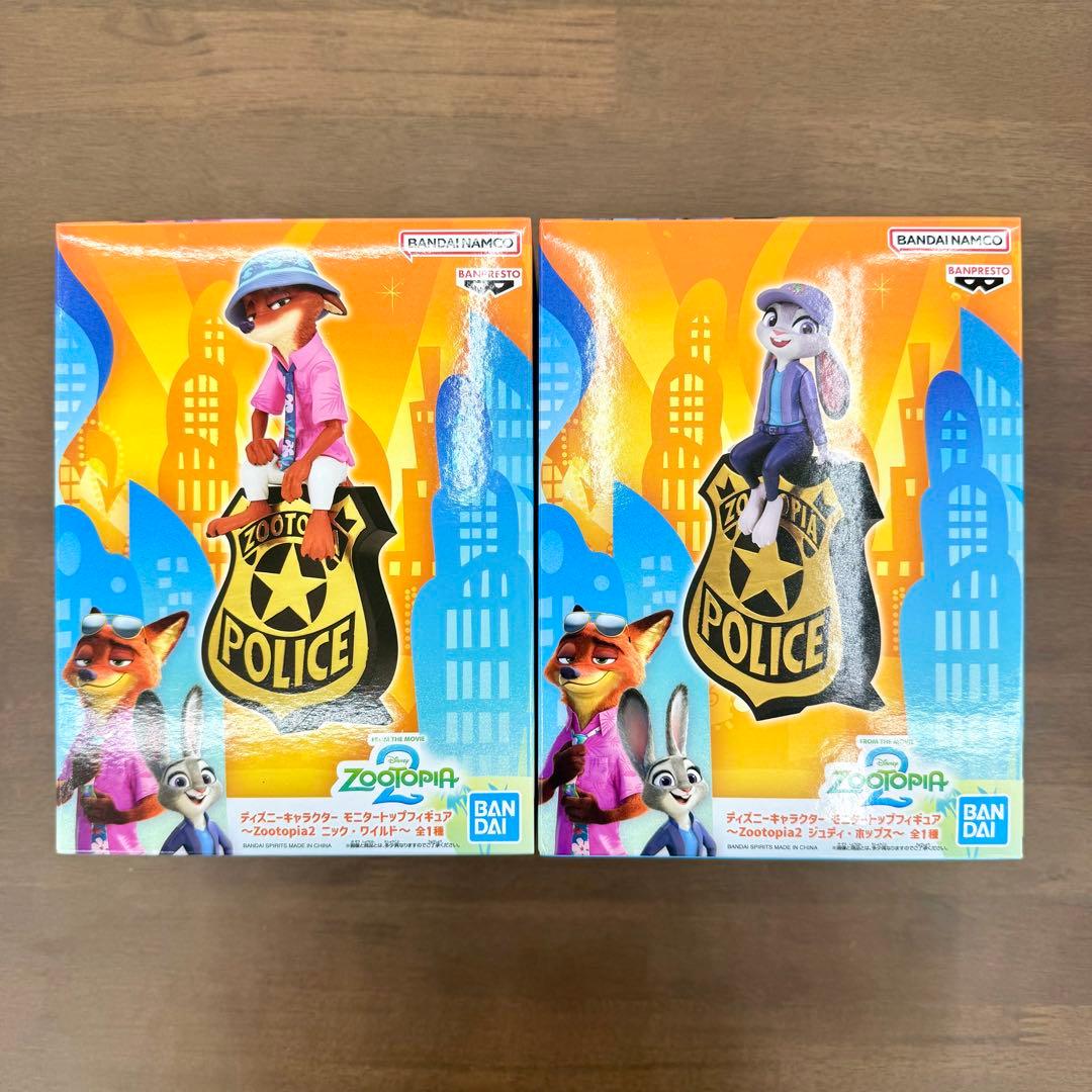 ズートピア2 モニタートップフィギュア ニック ジュディ 【2種セット