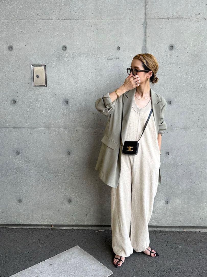 sonさん着用♡ コットンリネンラフコンビネゾン トゥデイフル ベージュ