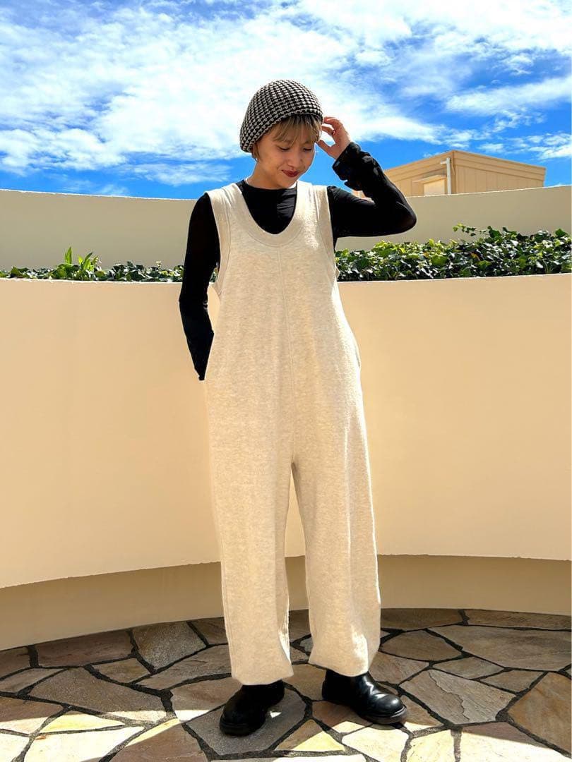 sonさん着用♡ コットンリネンラフコンビネゾン トゥデイフル ベージュ