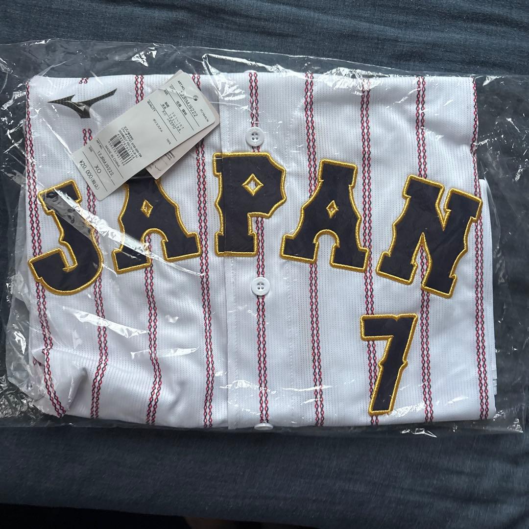 新品未開封】WBC侍ジャパン 佐藤輝明 ホームVer.レプリカユニフォーム