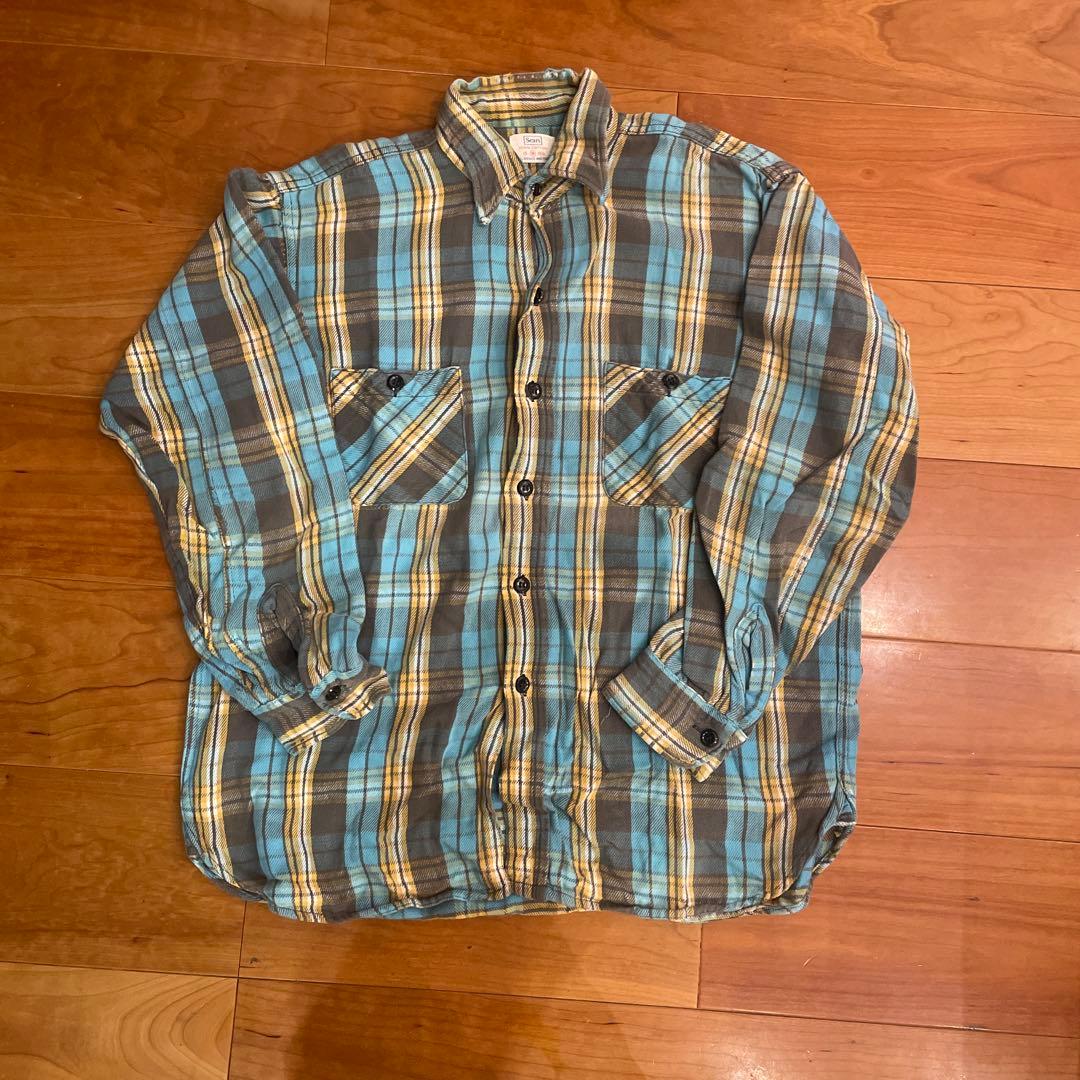 Sears ネルシャツ 60〜70‘sマチ付 ンテージ fit=scale-down,w=1200