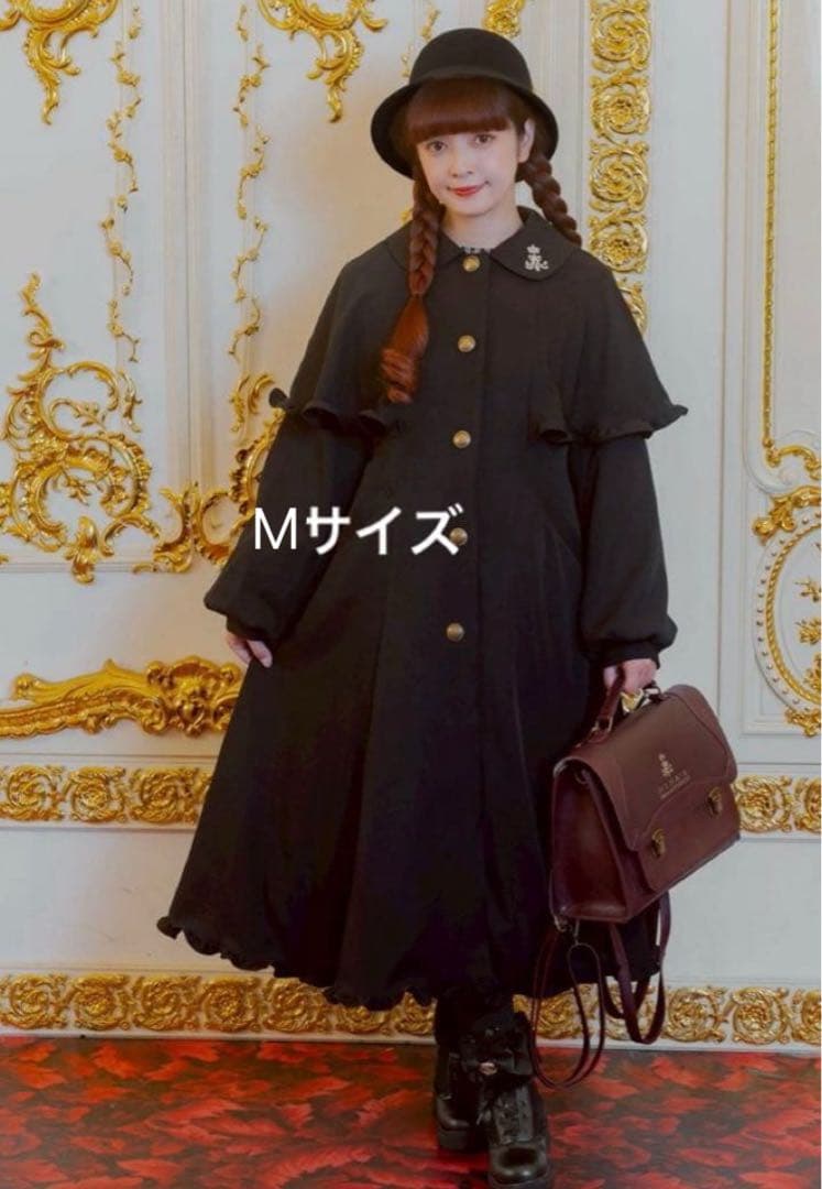 レディース ケープデザインコート（青木美沙子×NINA'S）M ブラック