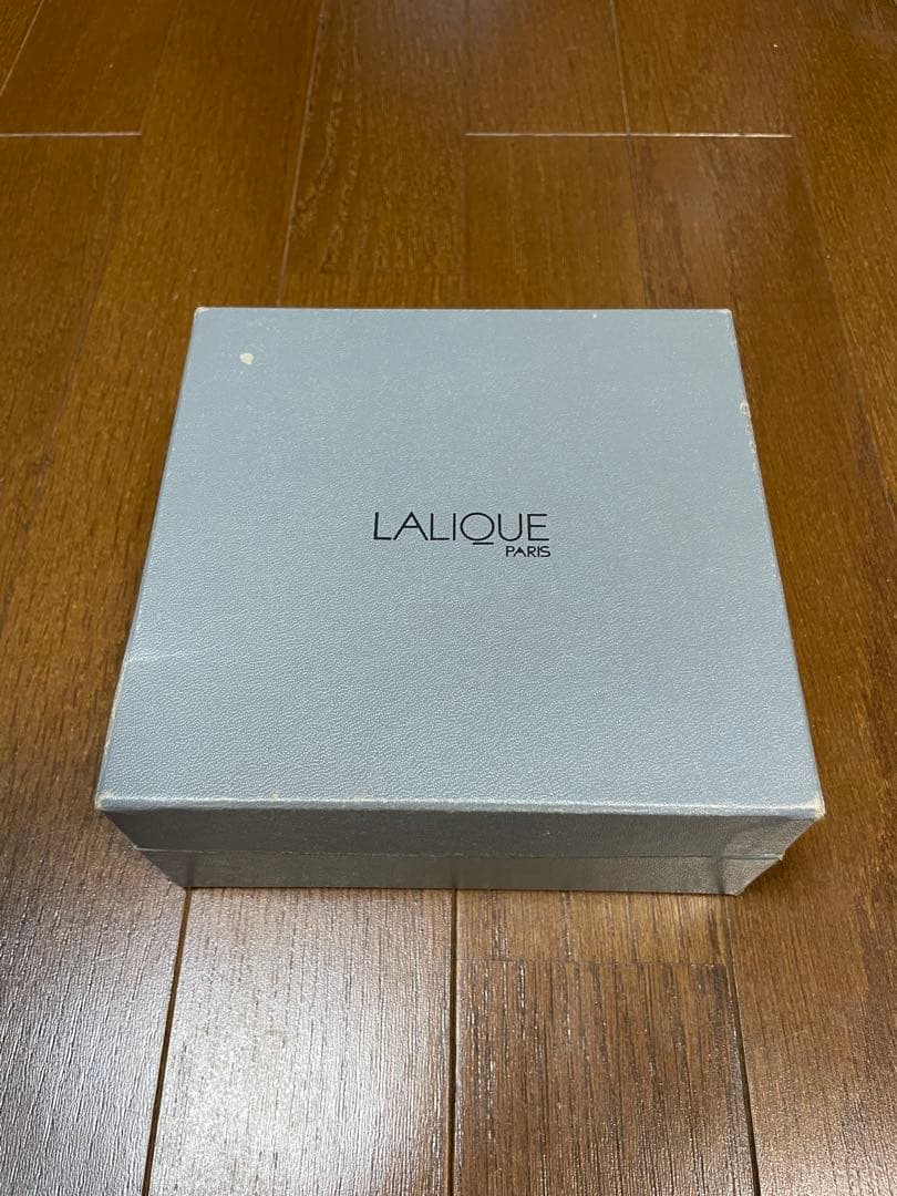 LALIQUE フランス 青緑色 花瓶