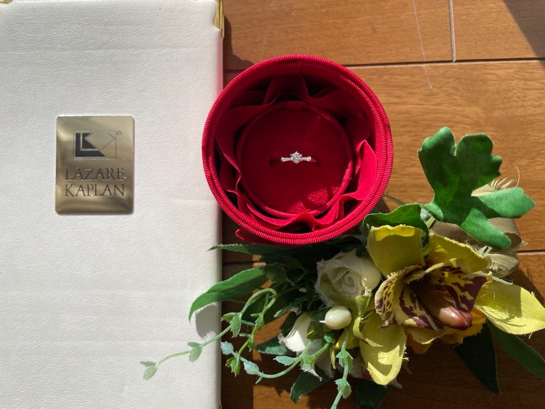 ラザールダイヤモンドリング PT900 0.25脇石0.08 VVS 2 D