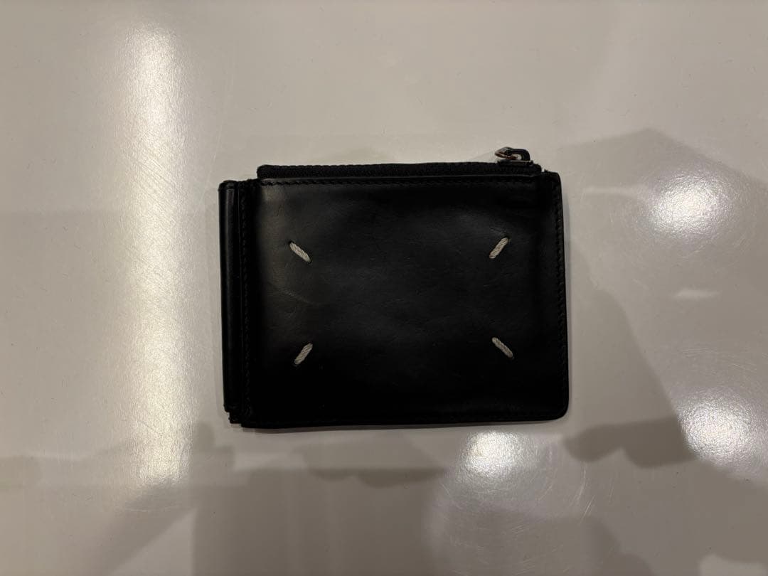 【箱あり】メゾンマルジェラ マネークリップ ブラック 二つ折財布 ケース メゾンマルジェラ 二つ折り財布 マネークリップ コインケース ブラック