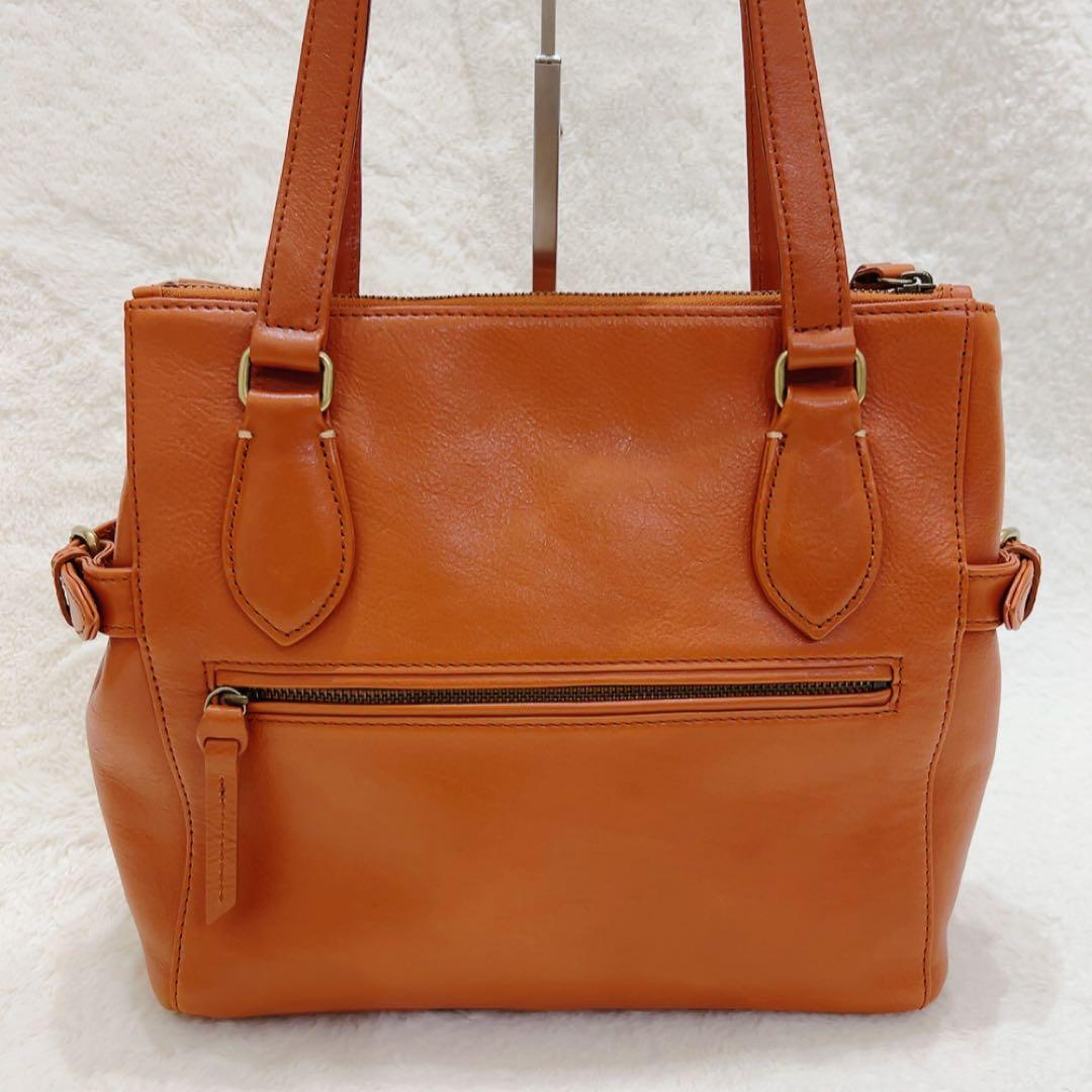 極美品 Dakota ダコタ レックス トートバッグ レザー 牛革 キャメル