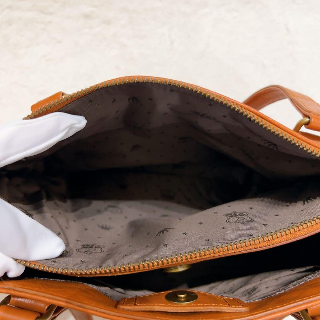 極美品 Dakota ダコタ レックス トートバッグ レザー 牛革 キャメル