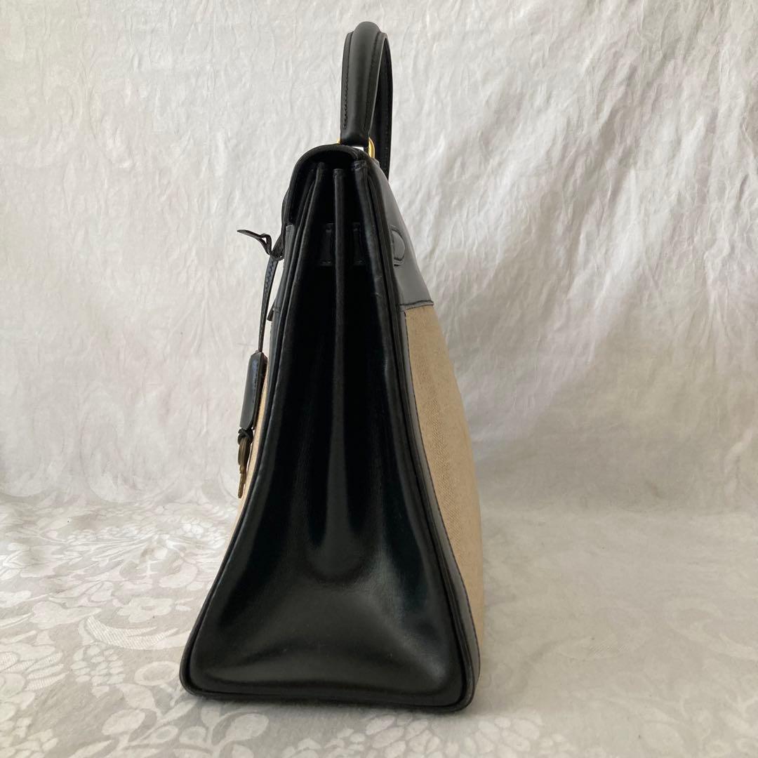 希少 エルメス ケリー 32 トワルアッシュ ブラック 〇F刻印 - メルカリ