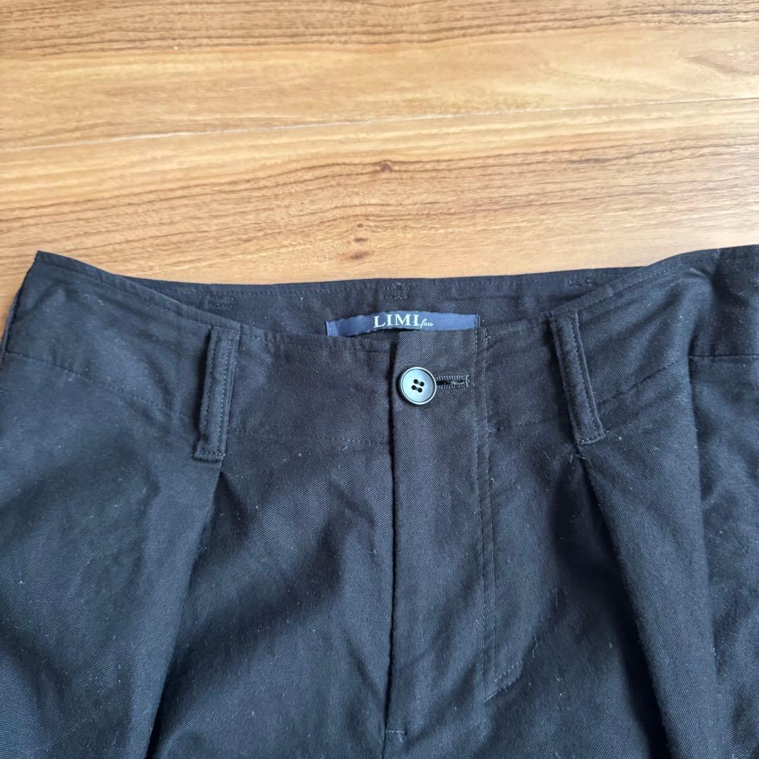 LIMI feu yohji ボトム コットン ブラック LS-P13-029 LIMI feu yohji