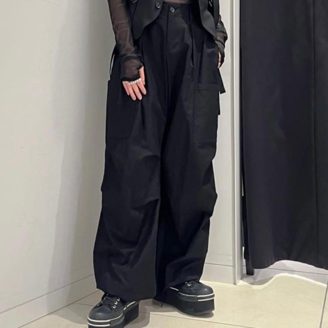 LIMI feu yohji ボトム コットン ブラック LS-P13-029 LIMI feu yohji