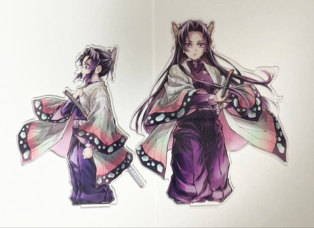 c106 鬼滅の刃 A賞 「繋ぐ」 ビッグアクリルスタンドキット しのぶと