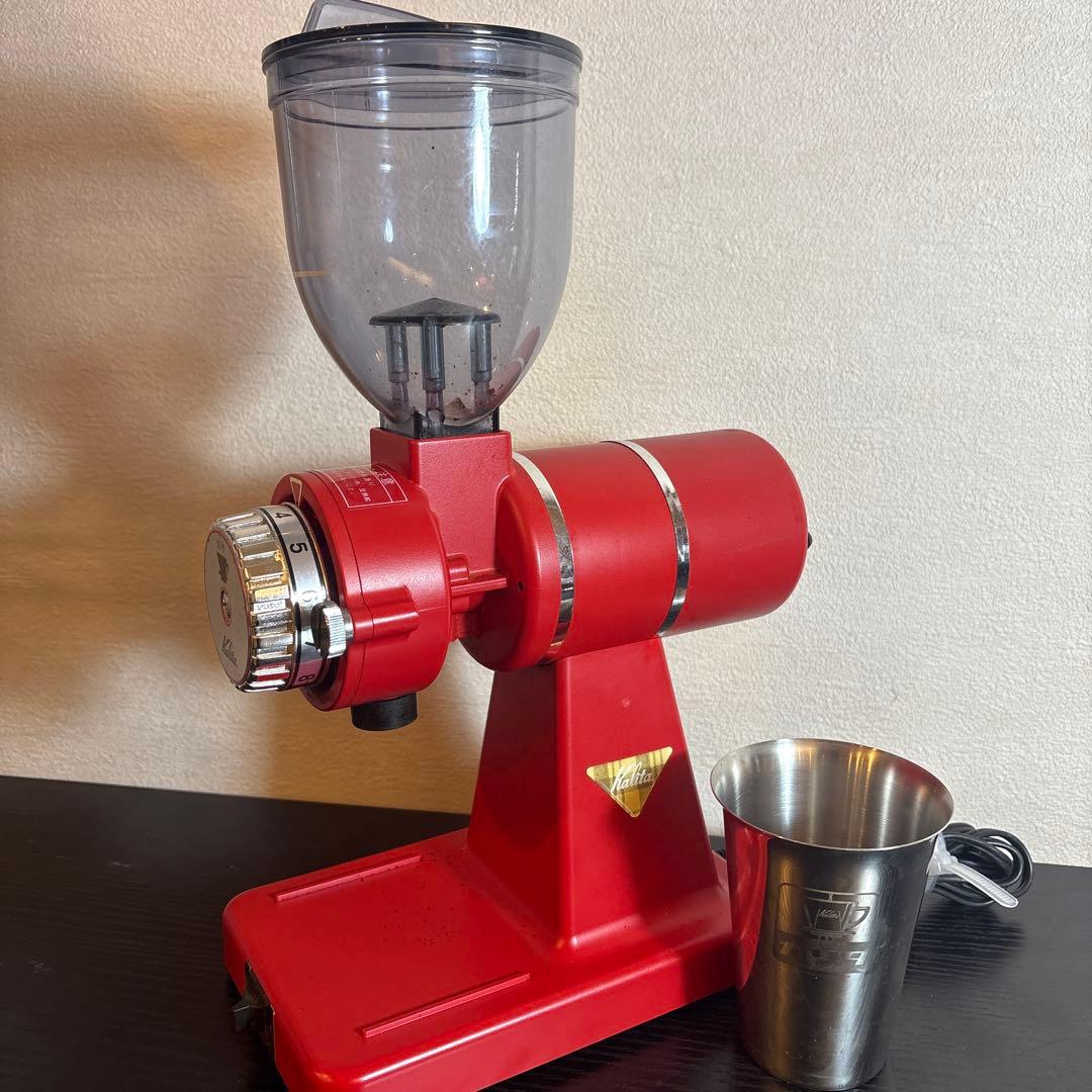 カリタ ナイスカットミル KH-100 赤 電動コーヒーミル - メルカリ