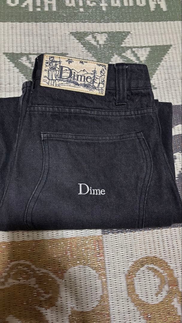Dime ブラックデニム Dime Baggy Denim Pants / BLACK WASHED (ダイム デニムパンツ