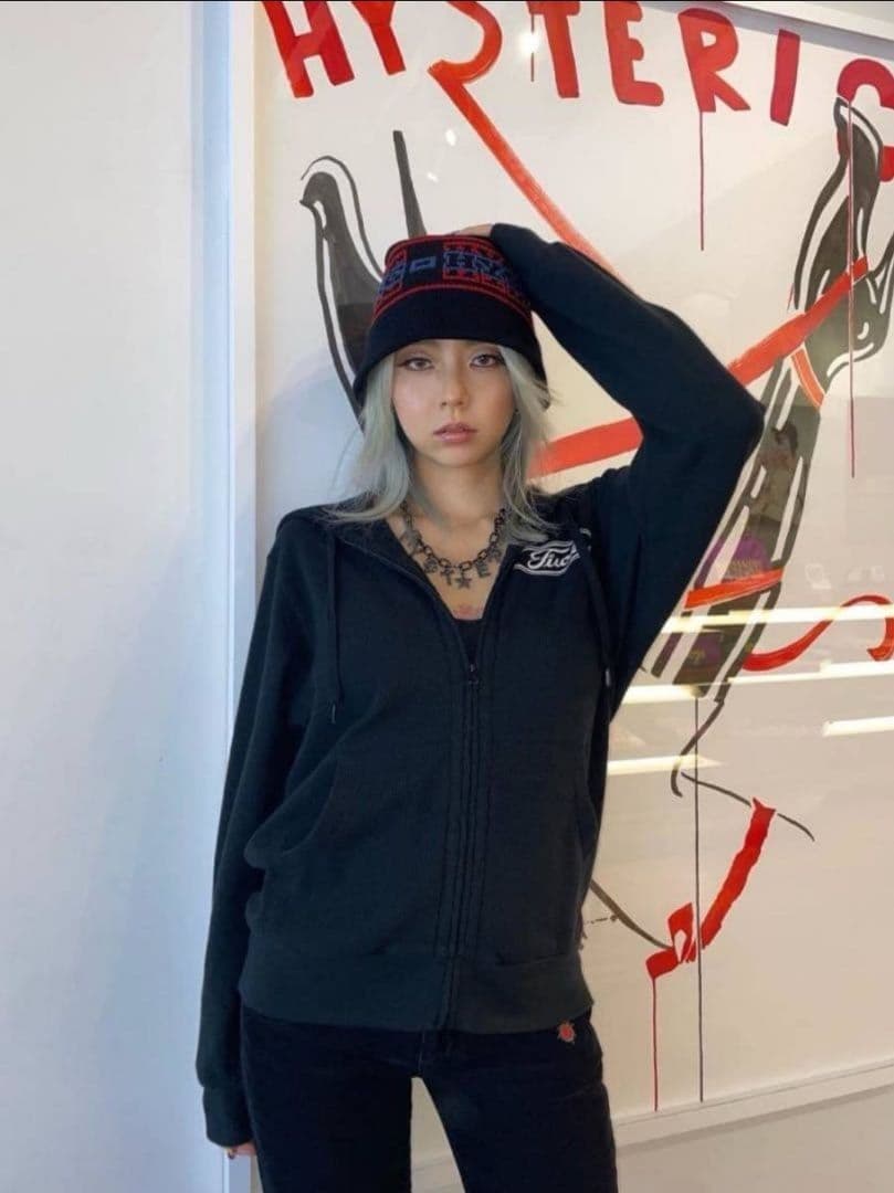 コムドットやまと着用】ヒステリックグラマー ニットバケットハット FREEE