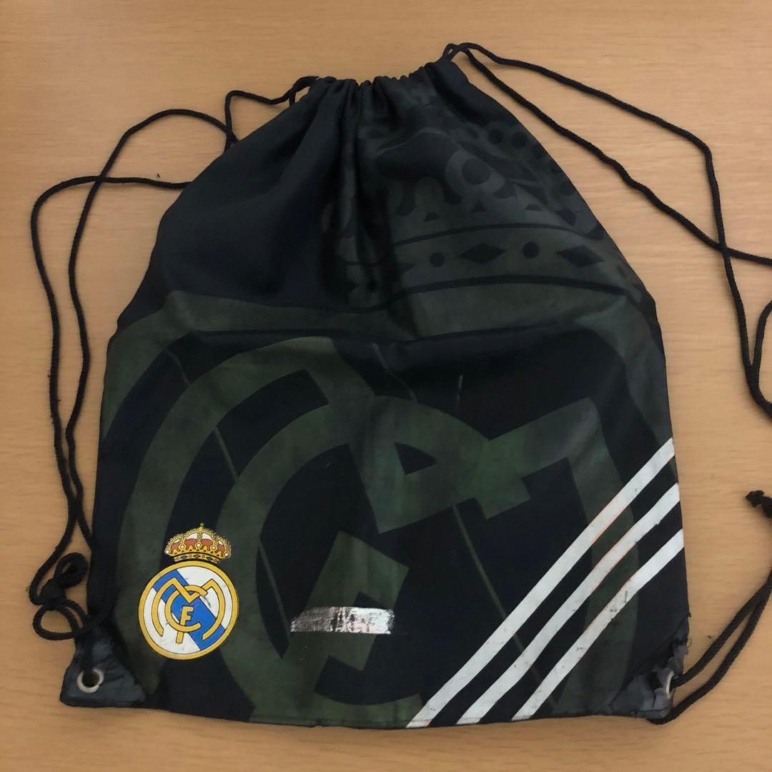 90~00s ナップサック テック y2kレアル・マドリード アディダス レアル・マドリード ジムサック adidas サッカー