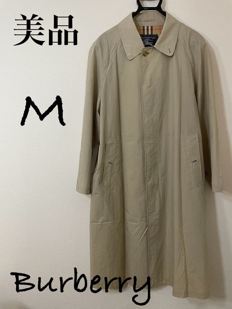 美品】Burberry バーバリー ステンカラーコート ベージュ - メルカリ