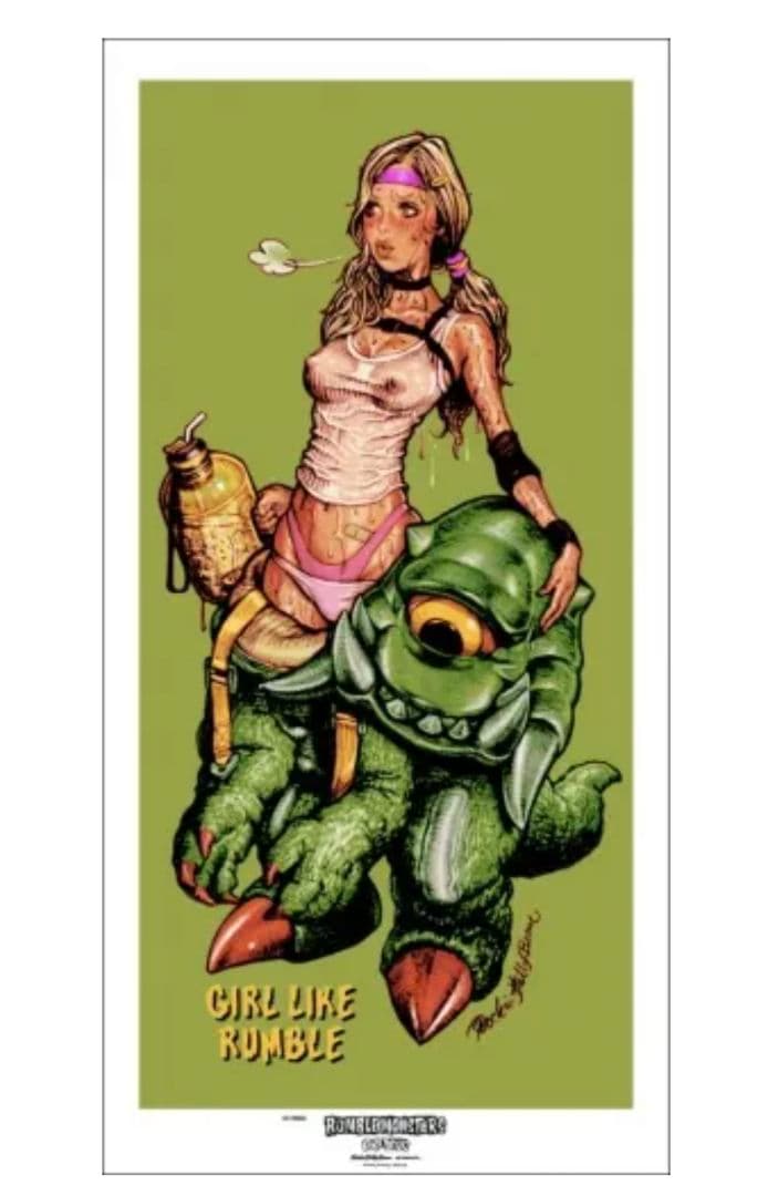 ロッキンジェリービーン GIRL LIKE RUMBLE シルクスクリーン 新品