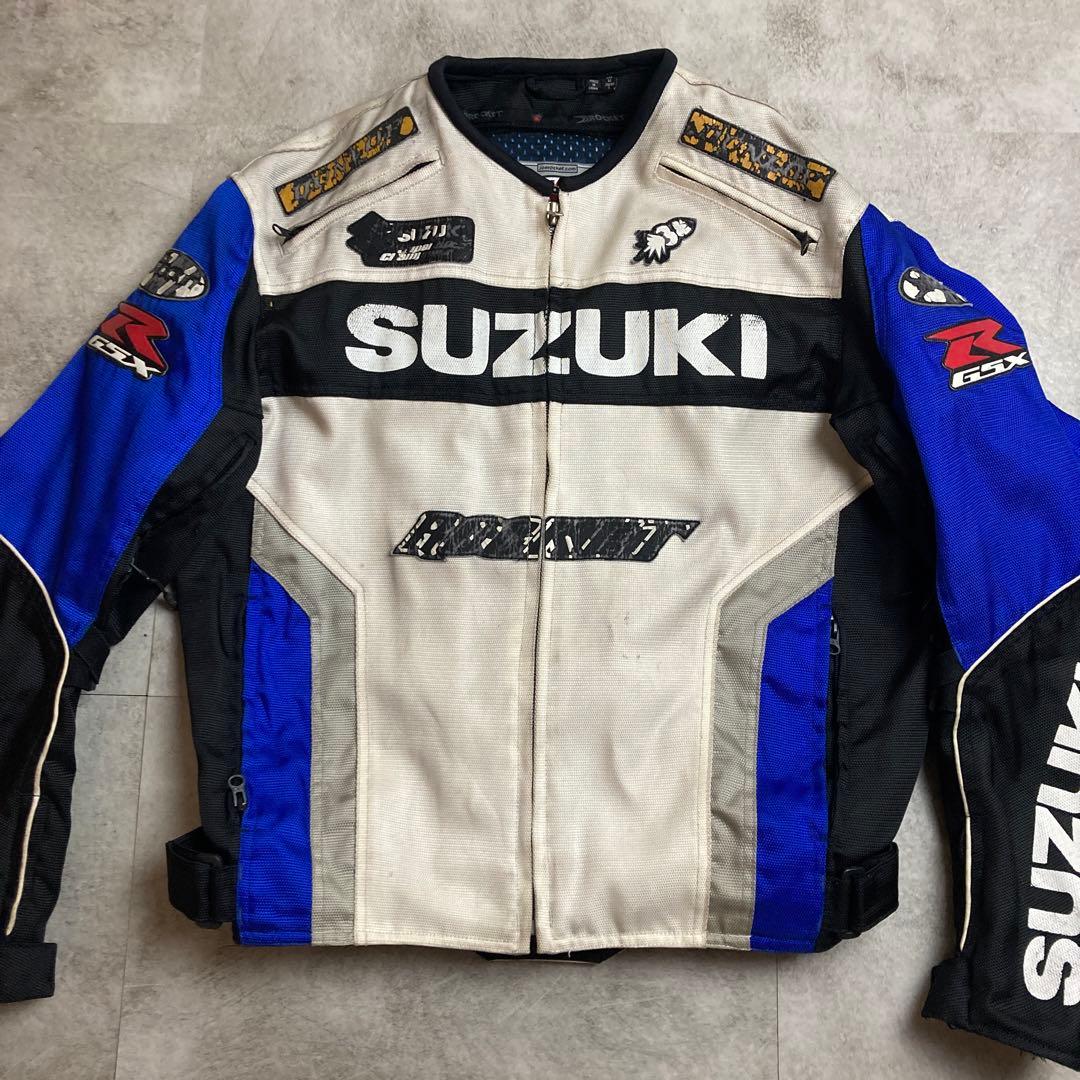 ☆ SUZUKI スズキ ライダースジャケット Lサイズ - メルカリ