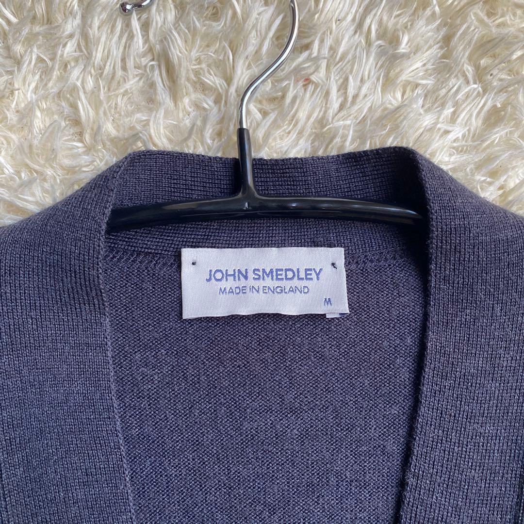 日本別注】JOHN SMEDLEY 24G A4590 カーディガン ネイビー - メルカリ