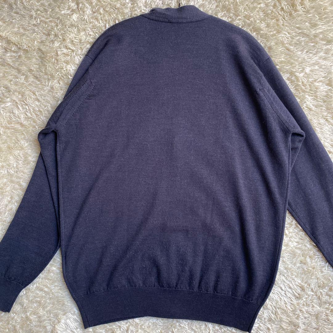 日本別注】JOHN SMEDLEY 24G A4590 カーディガン ネイビー - メルカリ