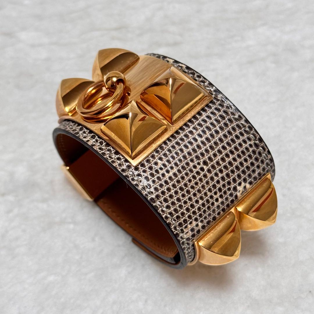 ラビ✨様専用エルメス コリエドシアン ブレスレット バングル リザード