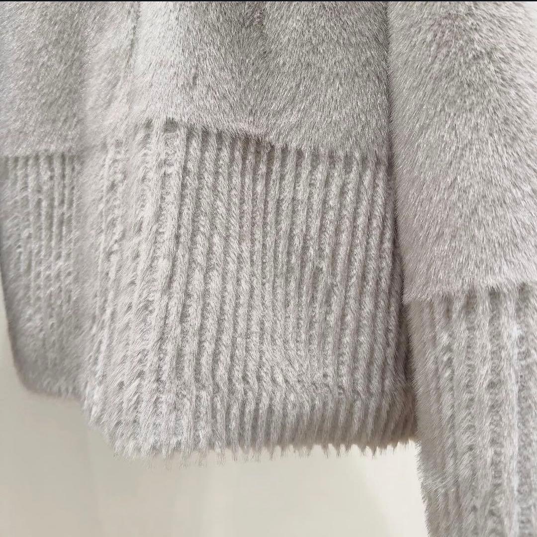 新品タグ付き】モラビトプルミエ フェイクファーコート 未使用 雑誌